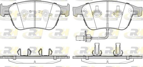 Roadhouse 21371.12 - Kit de plaquettes de frein, frein à disque cwaw.fr