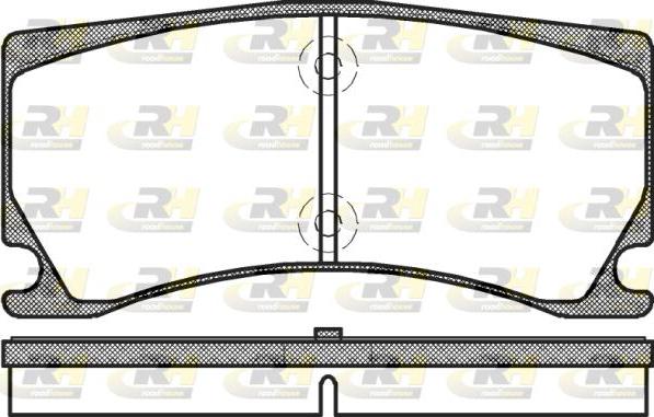 Roadhouse 21378.00 - Kit de plaquettes de frein, frein à disque cwaw.fr