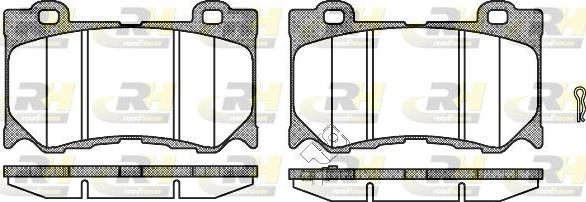 Roadhouse 21372.01 - Kit de plaquettes de frein, frein à disque cwaw.fr