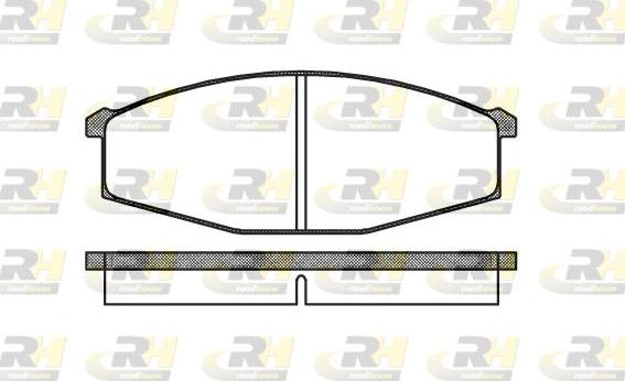 Roadhouse 2129.00 - Kit de plaquettes de frein, frein à disque cwaw.fr