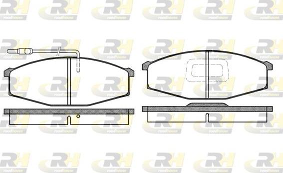 Roadhouse 2129.02 - Kit de plaquettes de frein, frein à disque cwaw.fr