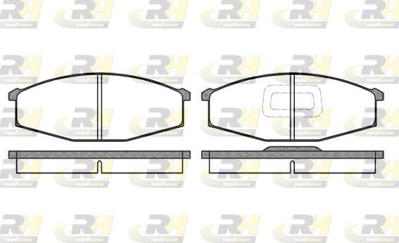 Roadhouse 2129.10 - Kit de plaquettes de frein, frein à disque cwaw.fr