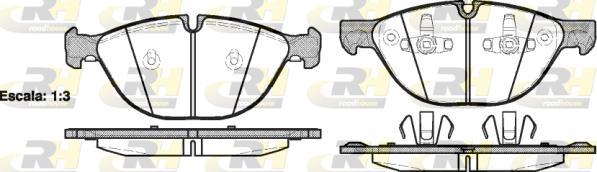 Roadhouse 21298.00 - Kit de plaquettes de frein, frein à disque cwaw.fr