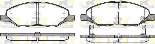 Roadhouse 21293.02 - Kit de plaquettes de frein, frein à disque cwaw.fr