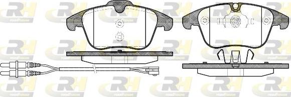 Roadhouse 21249.01 - Kit de plaquettes de frein, frein à disque cwaw.fr