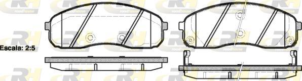 Roadhouse 21244.02 - Kit de plaquettes de frein, frein à disque cwaw.fr