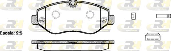 Roadhouse 21245.00 - Kit de plaquettes de frein, frein à disque cwaw.fr