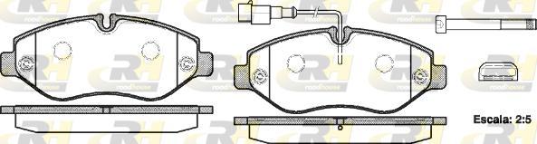 Roadhouse 21245.02 - Kit de plaquettes de frein, frein à disque cwaw.fr