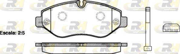 Roadhouse 21245.10 - Kit de plaquettes de frein, frein à disque cwaw.fr