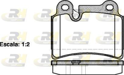 Roadhouse 21240.00 - Kit de plaquettes de frein, frein à disque cwaw.fr