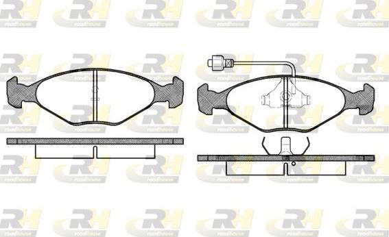 Roadhouse 2124.02 - Kit de plaquettes de frein, frein à disque cwaw.fr