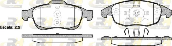 Roadhouse 21248.00 - Kit de plaquettes de frein, frein à disque cwaw.fr