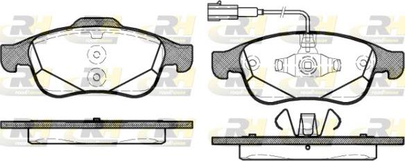 Roadhouse 21248.02 - Kit de plaquettes de frein, frein à disque cwaw.fr