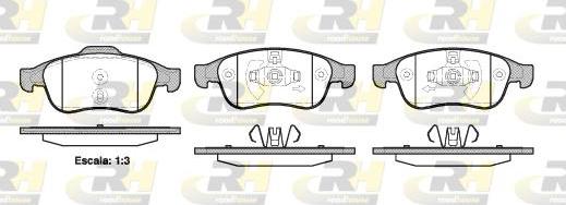 Roadhouse 21248.10 - Kit de plaquettes de frein, frein à disque cwaw.fr