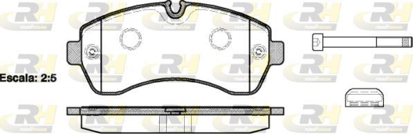 Roadhouse 21243.00 - Kit de plaquettes de frein, frein à disque cwaw.fr