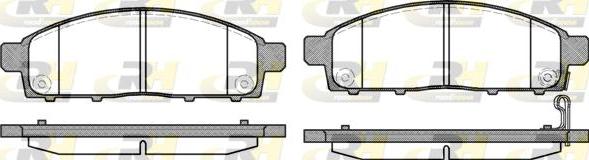 Roadhouse 21242.01 - Kit de plaquettes de frein, frein à disque cwaw.fr