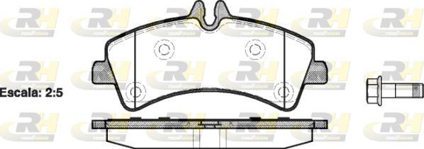 Roadhouse 21247.00 - Kit de plaquettes de frein, frein à disque cwaw.fr