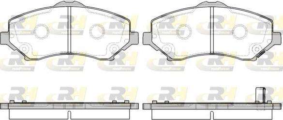 Roadhouse 21259.02 - Kit de plaquettes de frein, frein à disque cwaw.fr