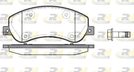 Roadhouse 21250.00 - Kit de plaquettes de frein, frein à disque cwaw.fr