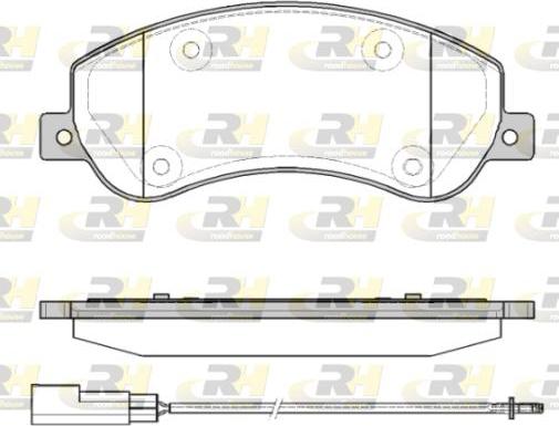 Roadhouse 21250.11 - Kit de plaquettes de frein, frein à disque cwaw.fr