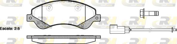 Roadhouse 21251.02 - Kit de plaquettes de frein, frein à disque cwaw.fr