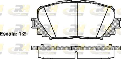 Roadhouse 21258.00 - Kit de plaquettes de frein, frein à disque cwaw.fr