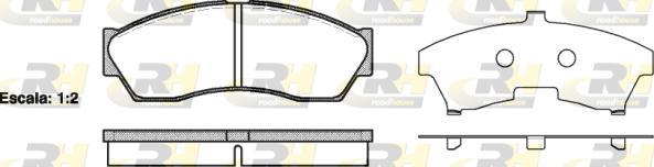 Roadhouse 21253.00 - Kit de plaquettes de frein, frein à disque cwaw.fr