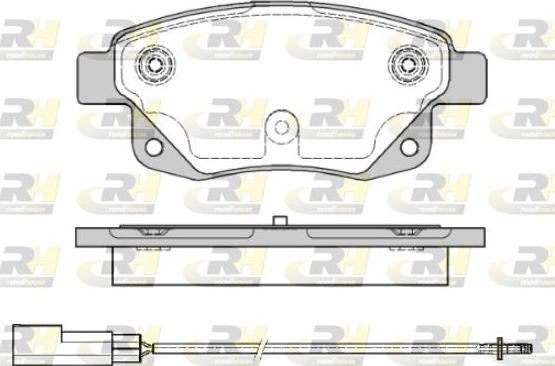 Roadhouse 21252.01 - Kit de plaquettes de frein, frein à disque cwaw.fr