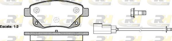 Roadhouse 21252.02 - Kit de plaquettes de frein, frein à disque cwaw.fr