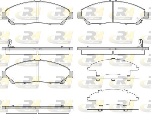 Roadhouse 21269.02 - Kit de plaquettes de frein, frein à disque cwaw.fr