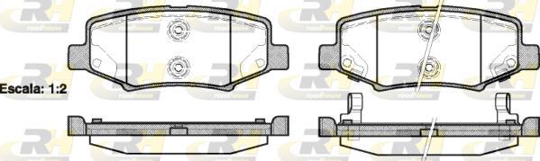 Roadhouse 21264.02 - Kit de plaquettes de frein, frein à disque cwaw.fr