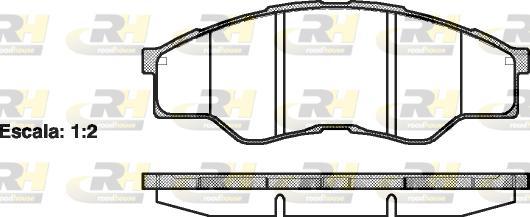 Roadhouse 21266.00 - Kit de plaquettes de frein, frein à disque cwaw.fr