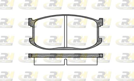 Roadhouse 2126.00 - Kit de plaquettes de frein, frein à disque cwaw.fr