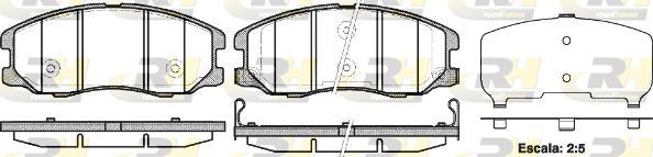 Roadhouse 21261.12 - Kit de plaquettes de frein, frein à disque cwaw.fr