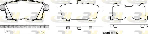 Roadhouse 21268.00 - Kit de plaquettes de frein, frein à disque cwaw.fr