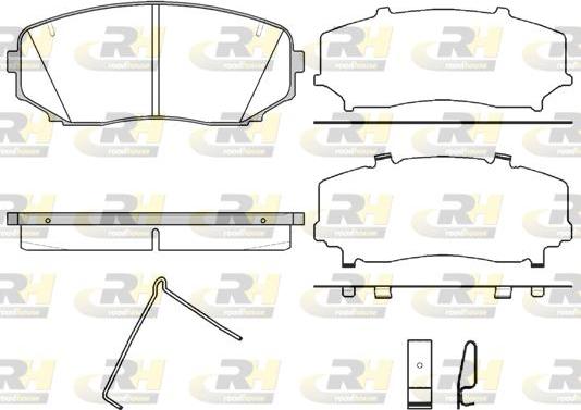 Roadhouse 21267.02 - Kit de plaquettes de frein, frein à disque cwaw.fr