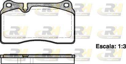 Roadhouse 21200.00 - Kit de plaquettes de frein, frein à disque cwaw.fr