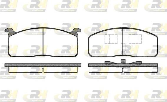 Roadhouse 2120.00 - Kit de plaquettes de frein, frein à disque cwaw.fr