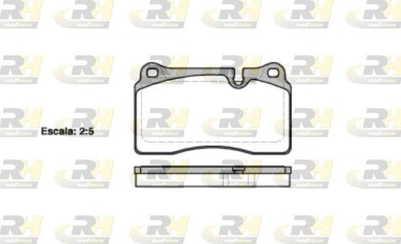 Roadhouse 21200.10 - Kit de plaquettes de frein, frein à disque cwaw.fr