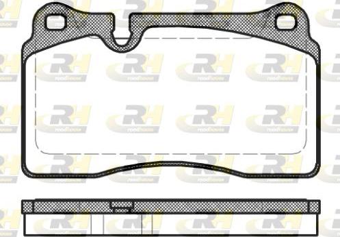 Roadhouse 21200.30 - Kit de plaquettes de frein, frein à disque cwaw.fr