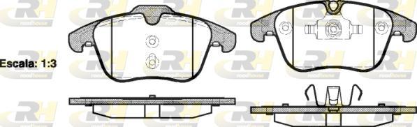 Roadhouse 21219.00 - Kit de plaquettes de frein, frein à disque cwaw.fr