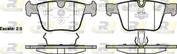 Roadhouse 21216.00 - Kit de plaquettes de frein, frein à disque cwaw.fr