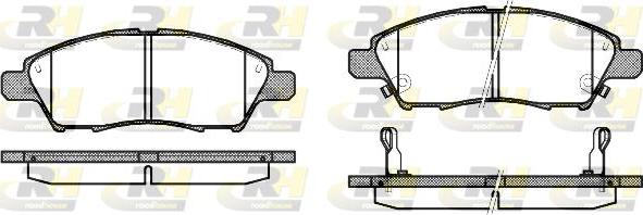 Roadhouse 21210.02 - Kit de plaquettes de frein, frein à disque cwaw.fr