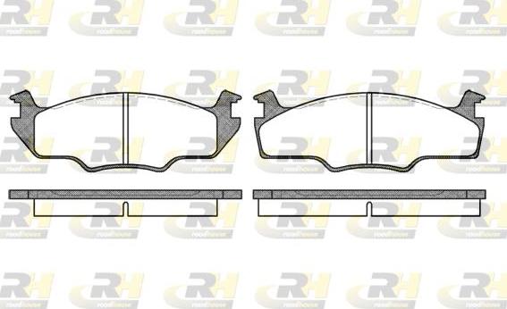 Roadhouse 2121.00 - Kit de plaquettes de frein, frein à disque cwaw.fr