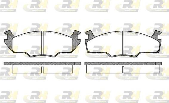 Roadhouse 2121.10 - Kit de plaquettes de frein, frein à disque cwaw.fr