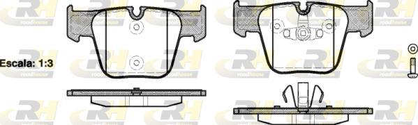 Roadhouse 21218.00 - Kit de plaquettes de frein, frein à disque cwaw.fr