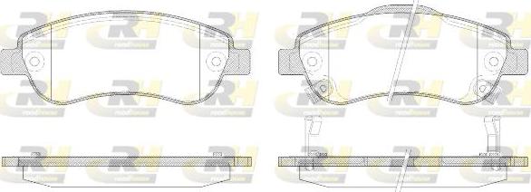 Roadhouse 21289.02 - Kit de plaquettes de frein, frein à disque cwaw.fr