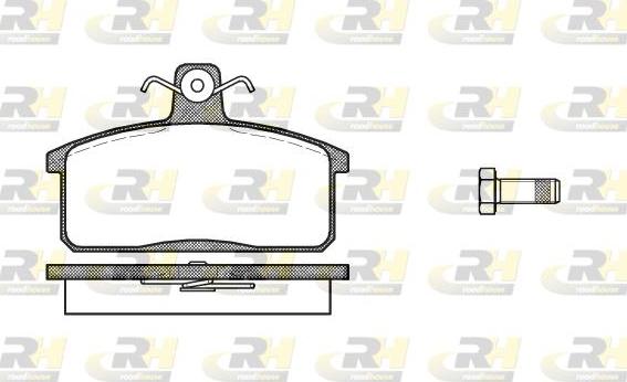 Roadhouse 2128.40 - Kit de plaquettes de frein, frein à disque cwaw.fr