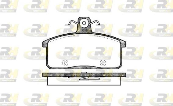 Roadhouse 2128.50 - Kit de plaquettes de frein, frein à disque cwaw.fr