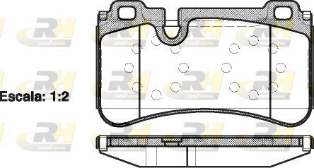 Roadhouse 21280.00 - Kit de plaquettes de frein, frein à disque cwaw.fr